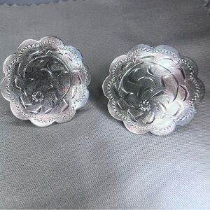 Vintage Burkhardt & Birks Sterling Silver Screw Post Earrings